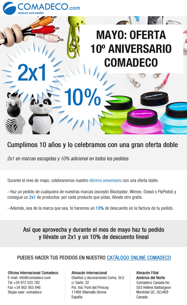 Oferta aniversario Comadeco